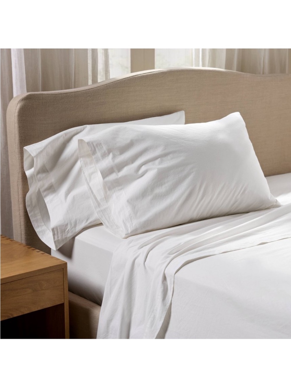 King Casual Organic Cotton Sheet Set White - Parachute